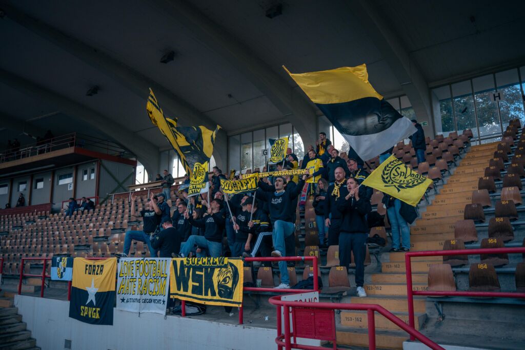 Fans in Augsburg
